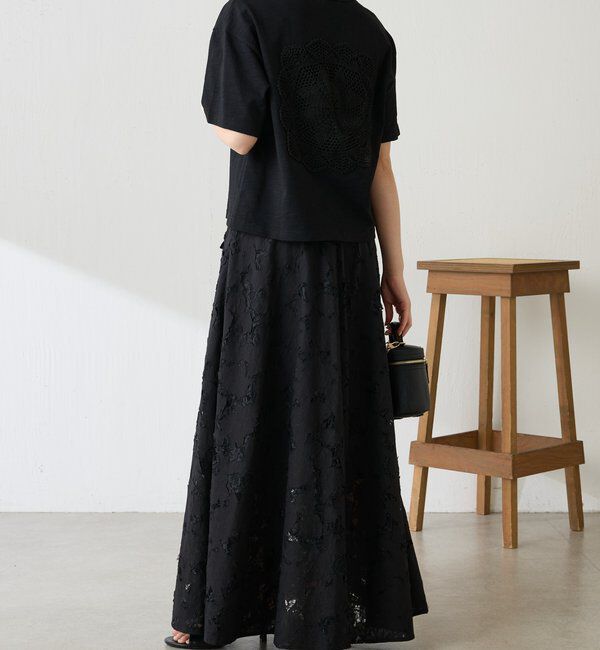  「【1枚でも決まる】クロシェドッキングTシャツ」|Tシャツ・カットソー|