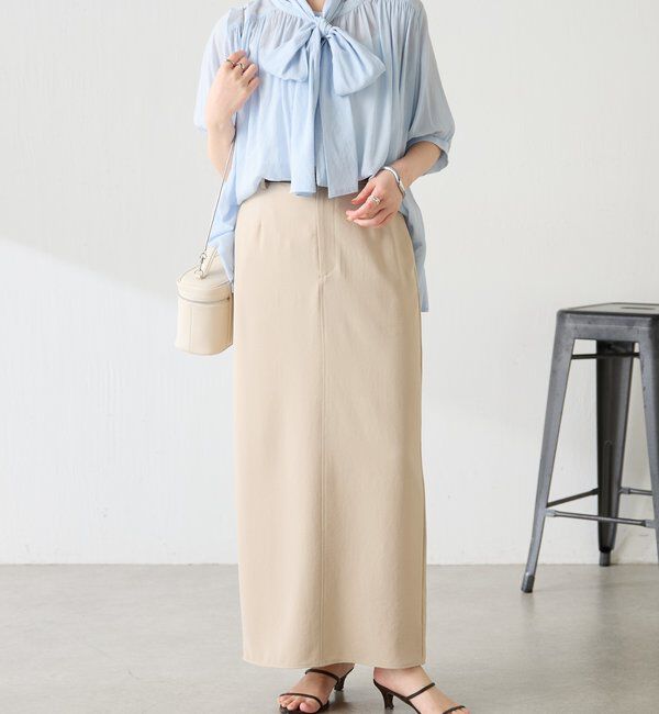  「強撚2WAYシアーボウタブラウス」|シャツ・ブラウス|