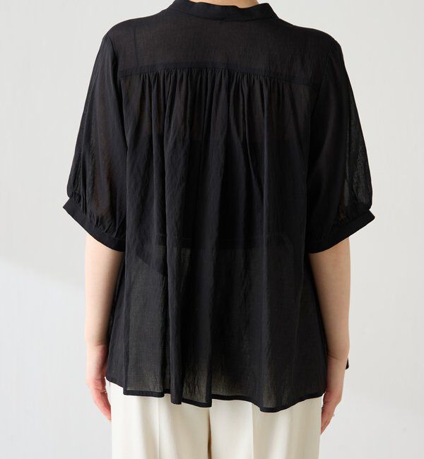  「強撚2WAYシアーボウタブラウス」|シャツ・ブラウス|