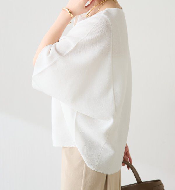  「ジップ変形ドルマンニット」|ニット・セーター|