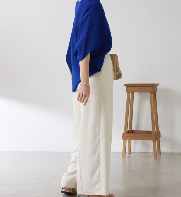  「ジップ変形ドルマンニット」|ニット・セーター|