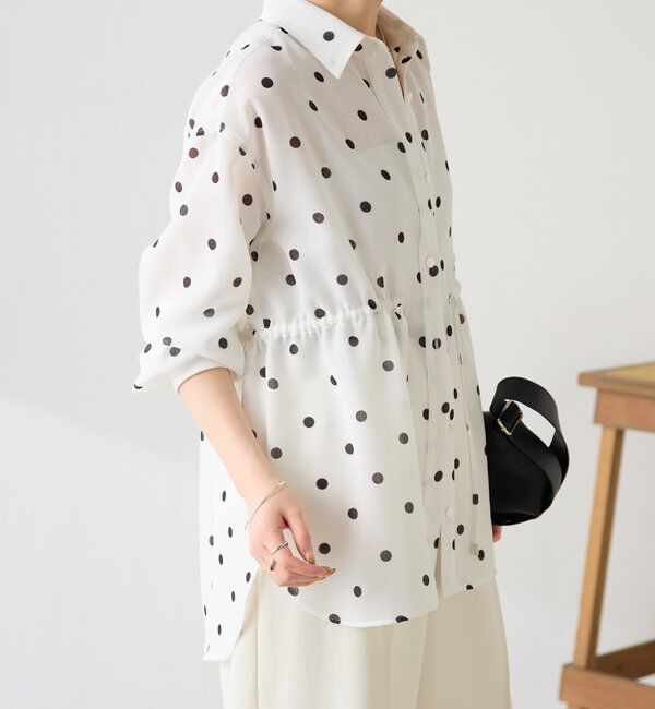  「メッシュドロストシャツ/シアー」|シャツ・ブラウス|