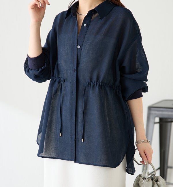  「メッシュドロストシャツ/シアー」|シャツ・ブラウス|