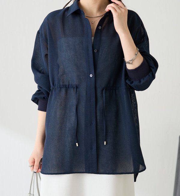  「メッシュドロストシャツ/シアー」|シャツ・ブラウス|