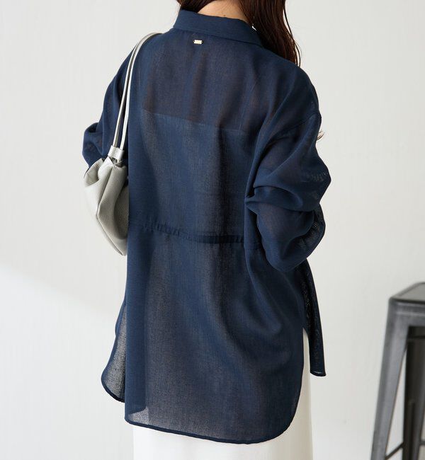  「メッシュドロストシャツ/シアー」|シャツ・ブラウス|