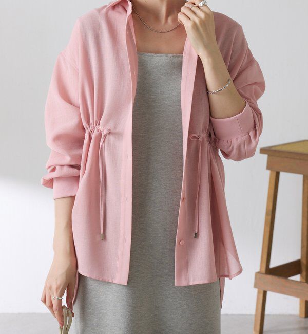  「メッシュドロストシャツ/シアー」|シャツ・ブラウス|