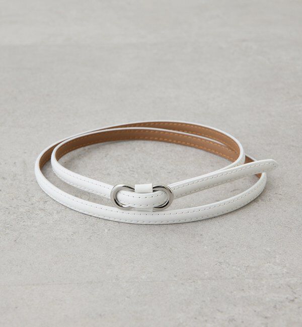  「【PAPILLONNER/パピヨネ】ノンホールレザーベルト」|ベルト|