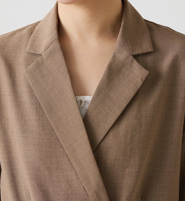  「【冷房/紫外線対策】シアーハーフスリーブジャケット」|ベスト・ジレ|