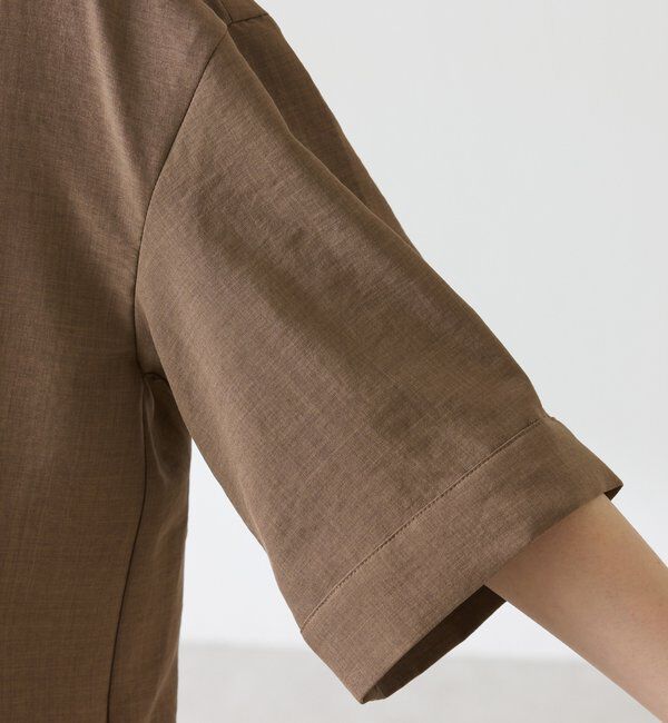  「【冷房/紫外線対策】シアーハーフスリーブジャケット」|ベスト・ジレ|