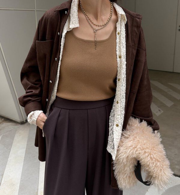  「スクエアニットタンク」|ニット・セーター|