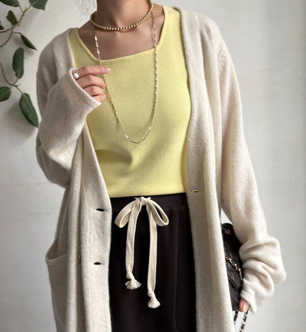  「スクエアニットタンク」|ニット・セーター|