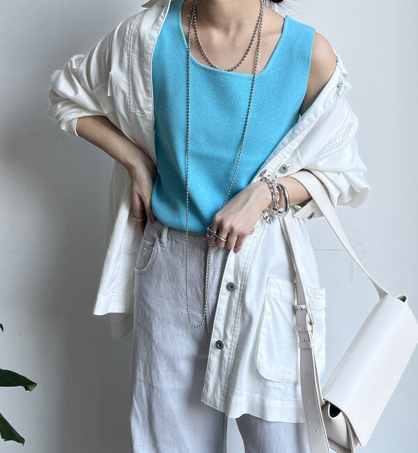  「スクエアニットタンク」|ニット・セーター|