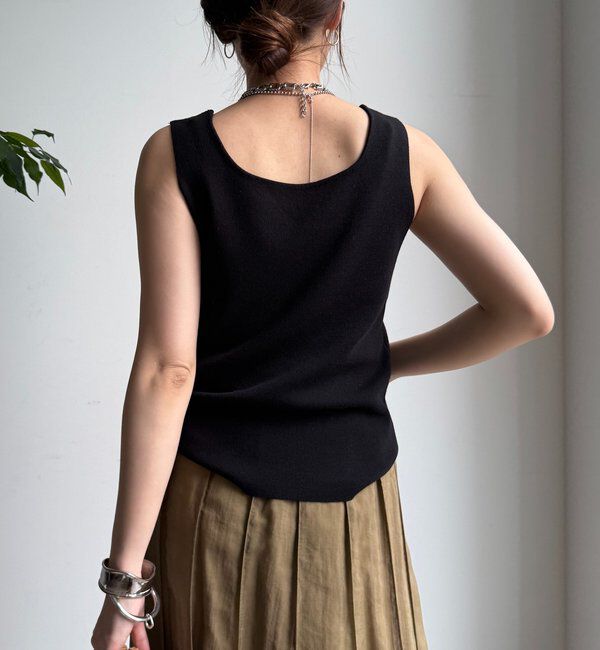  「スクエアニットタンク」|ニット・セーター|