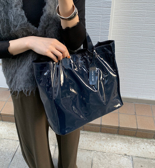 「【新色追加】【WEB限定】 ソフトエナメルショッパーバッグ」|トートバッグ|