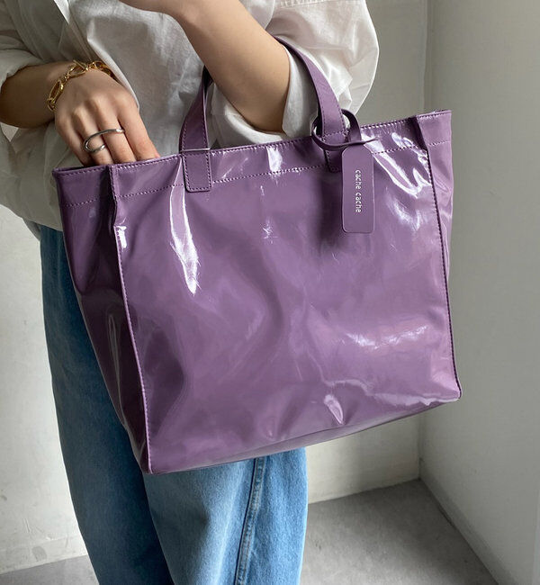  「【新色追加】【WEB限定】 ソフトエナメルショッパーバッグ」|トートバッグ|