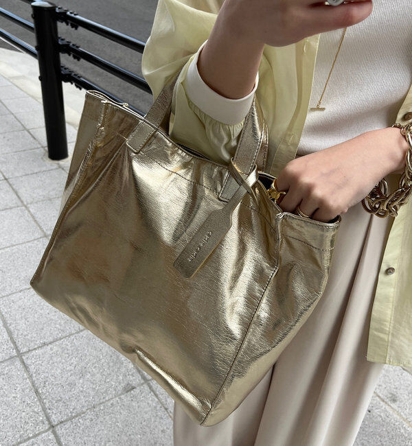  「【新色追加】【WEB限定】 ソフトメタリックショッパー」|トートバッグ|