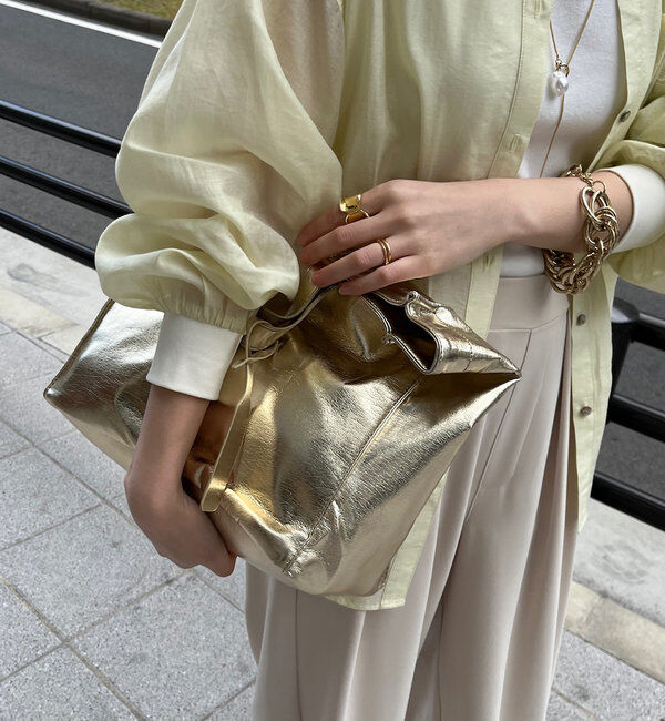  「【新色追加】【WEB限定】 ソフトメタリックショッパー」|トートバッグ|