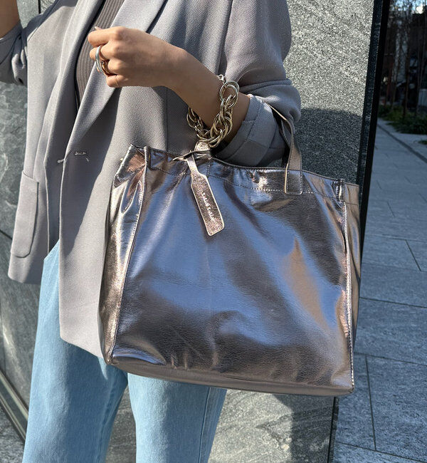  「【新色追加】【WEB限定】 ソフトメタリックショッパー」|トートバッグ|