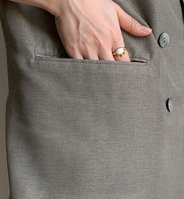  「【ウォッシャブル】シアーダブルジャケット」|テーラードジャケット|