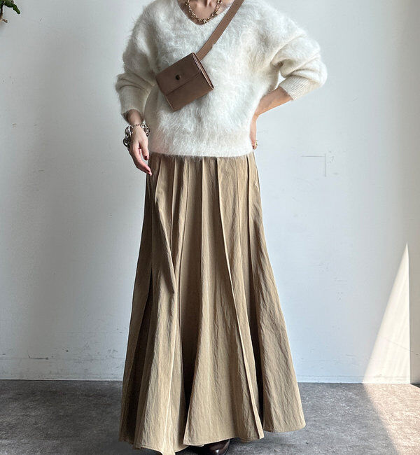  「パネルプリーツスカート」|スカート|