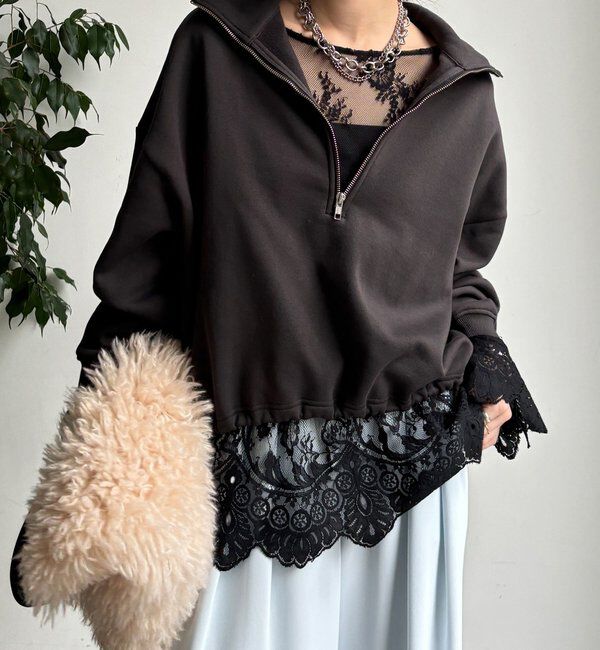  「レースフレアブラウス」|シャツ・ブラウス|