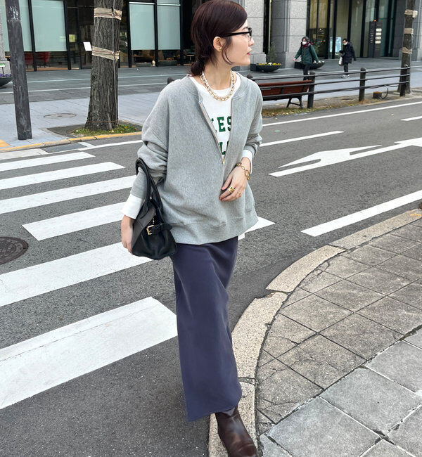  「【新色追加】【インフルエンサー OKOCHI企画】ハーフジップスウェット」|Tシャツ・カットソー|