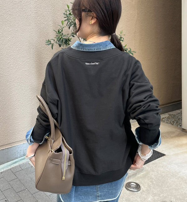  「【新色追加】【インフルエンサー OKOCHI企画】ハーフジップスウェット」|Tシャツ・カットソー|