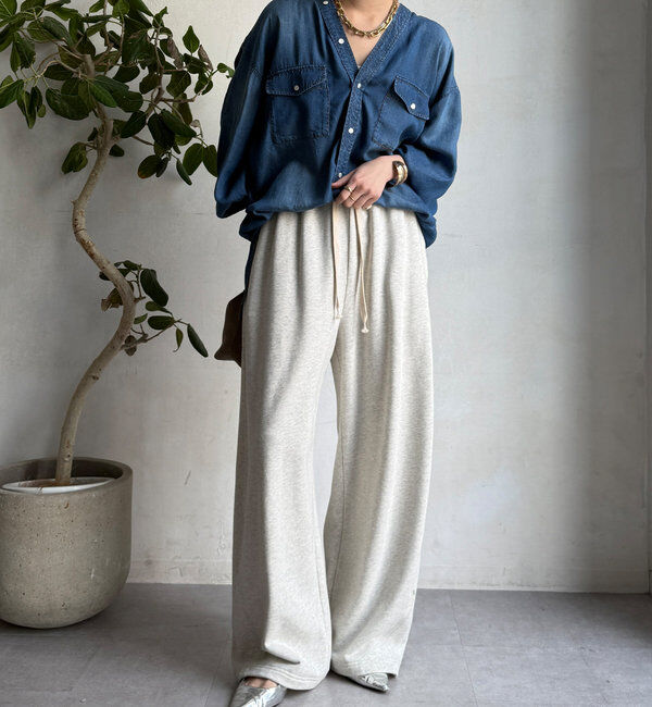  「ドロストスウェットパンツ」|チノ|