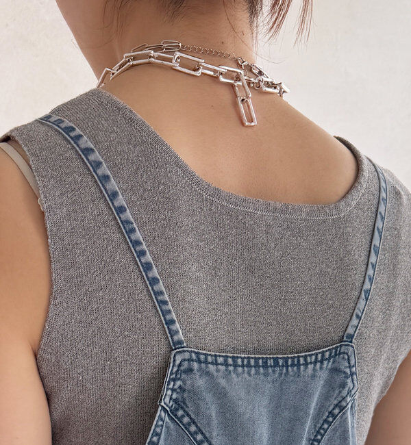  「【新色追加】リヨセルデニムオールインワン」|ワンピース|