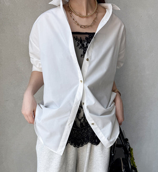  「【新色追加】スカラレースキャミ」|シャツ・ブラウス|