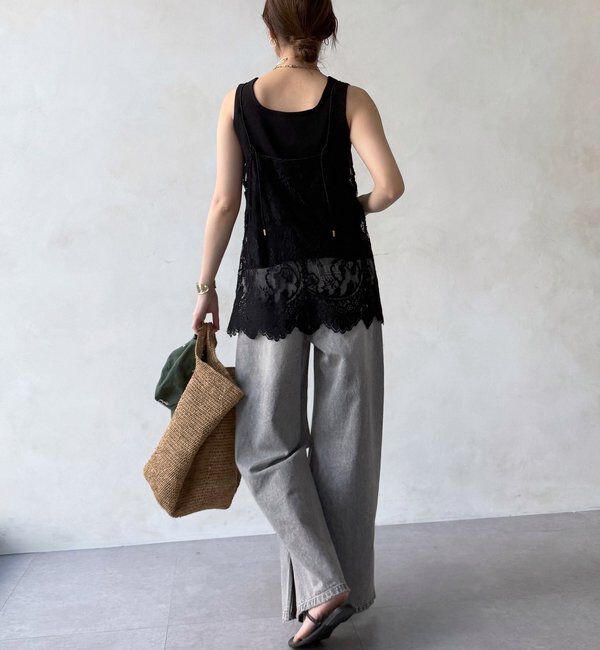  「【新色追加】スカラレースキャミ」|シャツ・ブラウス|