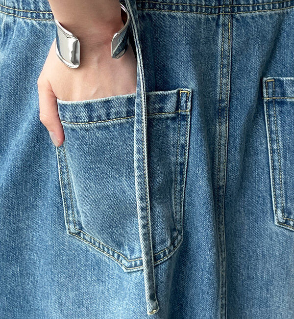  「デニムキャミジャンスカ」|ワンピース|