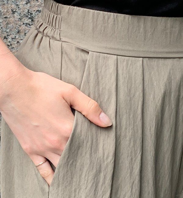  「シャンブレータックワイドパンツ」|チノ|