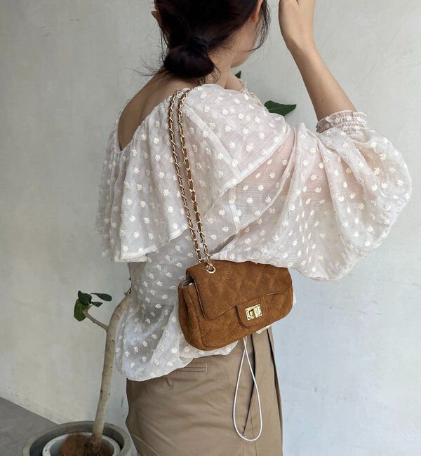  「キルティングスウェードショルダー」|トートバッグ|