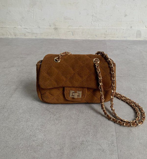  「キルティングスウェードショルダー」|トートバッグ|