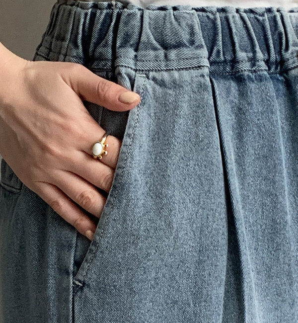  「デニムワイドイージーパンツ」|デニム|