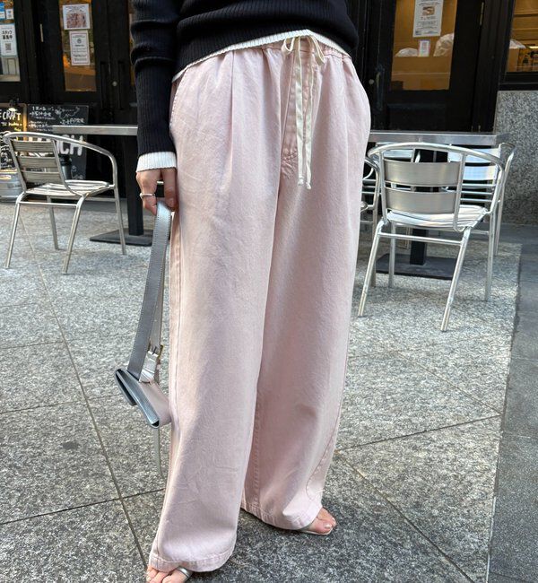  「デニムワイドイージーパンツ」|デニム|