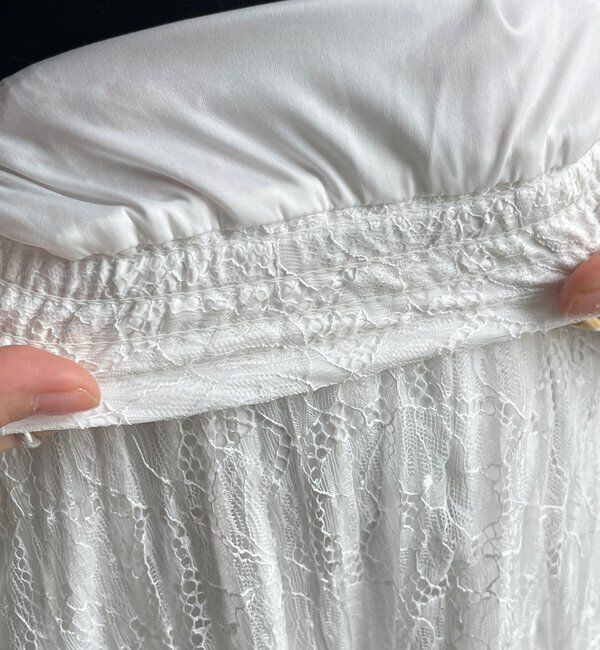  「レースワッシャースカート」|スカート|