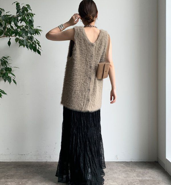  「レースワッシャースカート」|スカート|