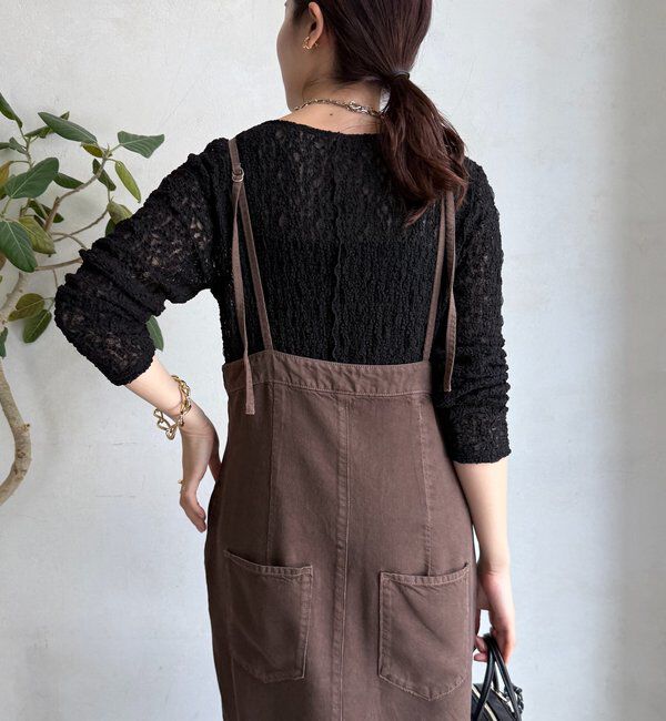  「リンクルフラワーシャーリングプルオーバー」|Tシャツ・カットソー|