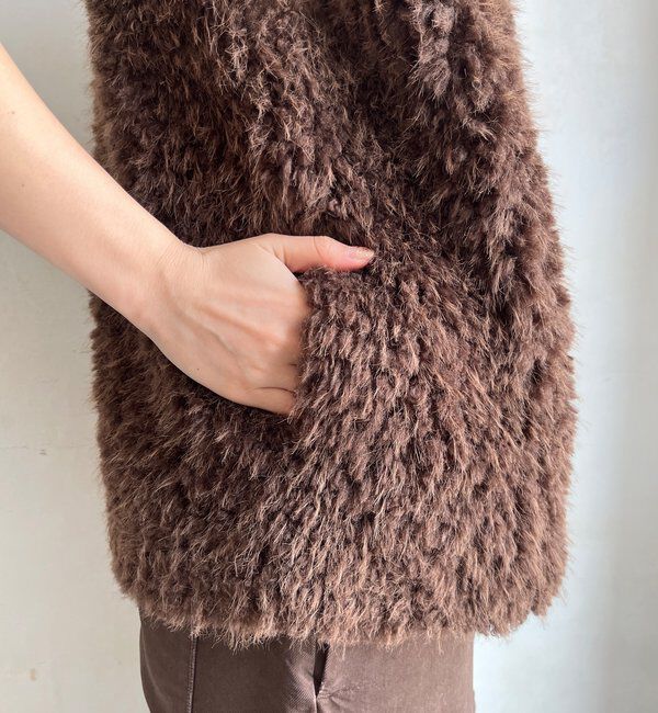  「フェイクカシミヤファーベスト」|ベスト・ジレ|