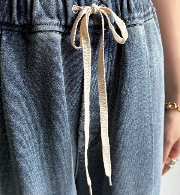  「【デニムなのにスウェット!?】デニムスウェットパンツ」|チノ|