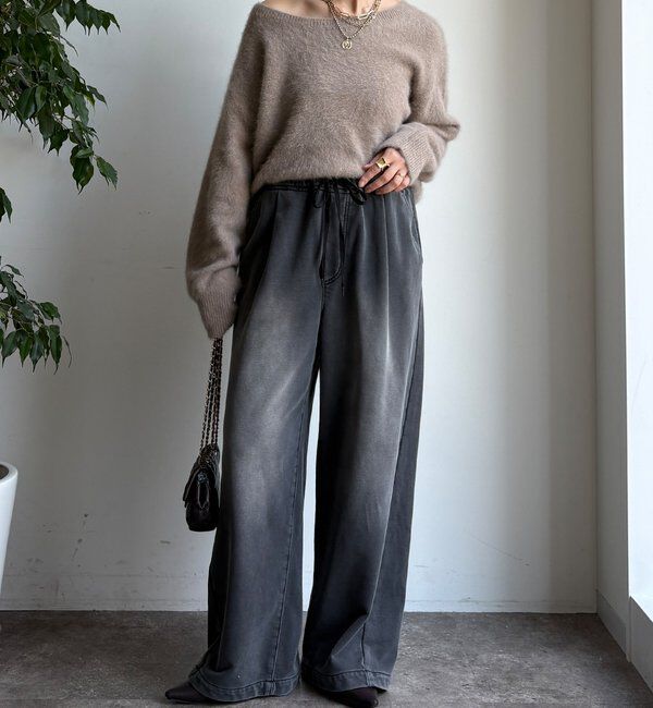  「【デニムなのにスウェット!?】デニムスウェットパンツ」|チノ|
