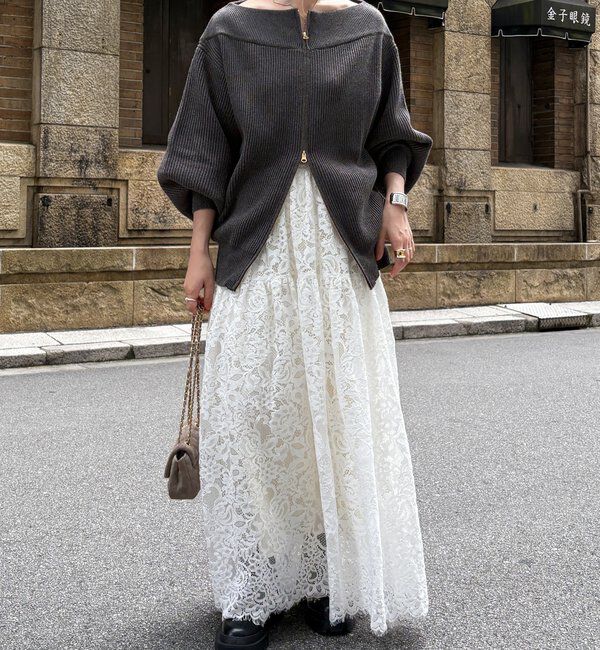  「フロントジップニット」|ニット・セーター|