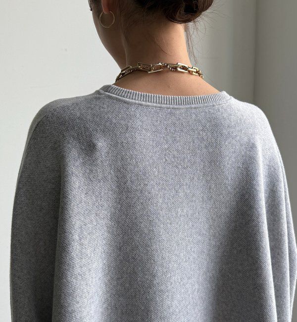  「インターシャロゴポンチョニット」|ニット・セーター|