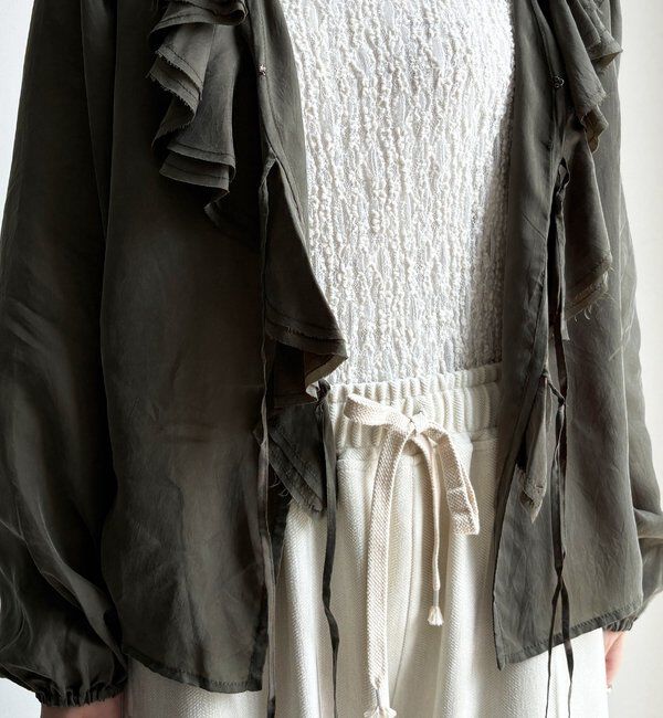  「キュプラフリルブラウス」|シャツ・ブラウス|