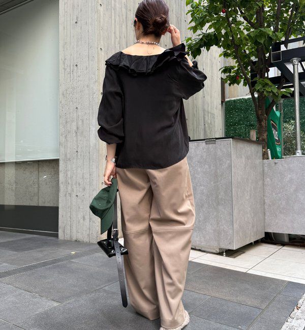  「キュプラフリルブラウス」|シャツ・ブラウス|