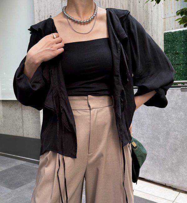  「キュプラフリルブラウス」|シャツ・ブラウス|