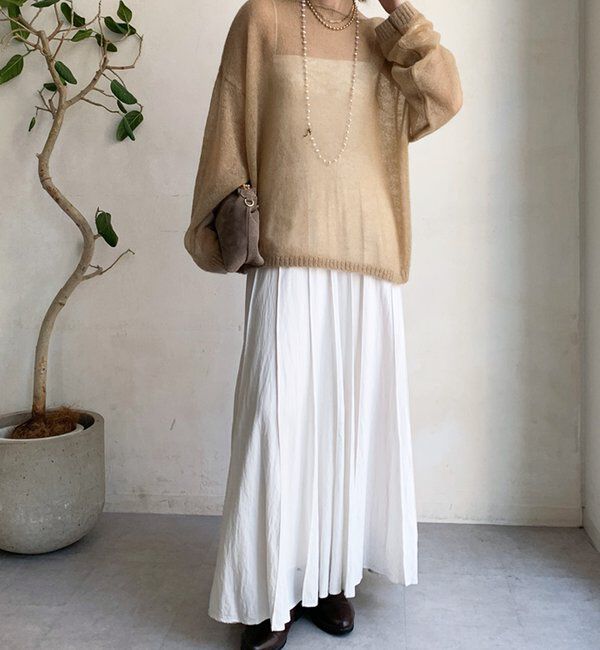  「シアーモヘヤプルオーバー」|ニット・セーター|