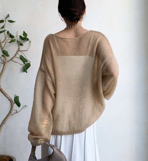  「シアーモヘヤプルオーバー」|ニット・セーター|